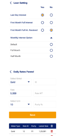 Omunim Loan Setting